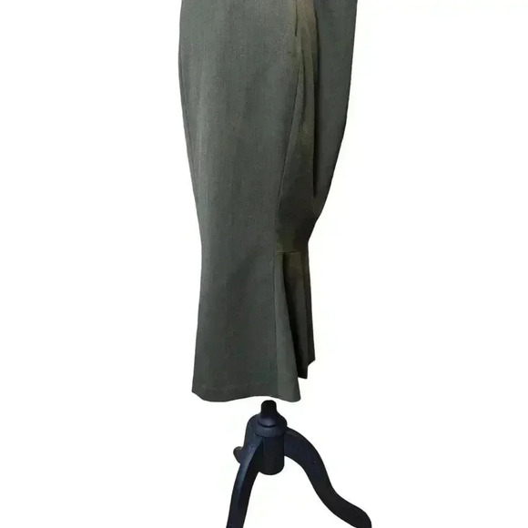 Lauren Ralph Lauren Dark Green Wool Blend Lined Pencil Skirt Size 6 - Picture 3 of 7